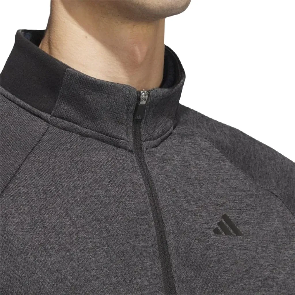 Adidas Men's Golf DWR Quarter-Zip Pullover - Black