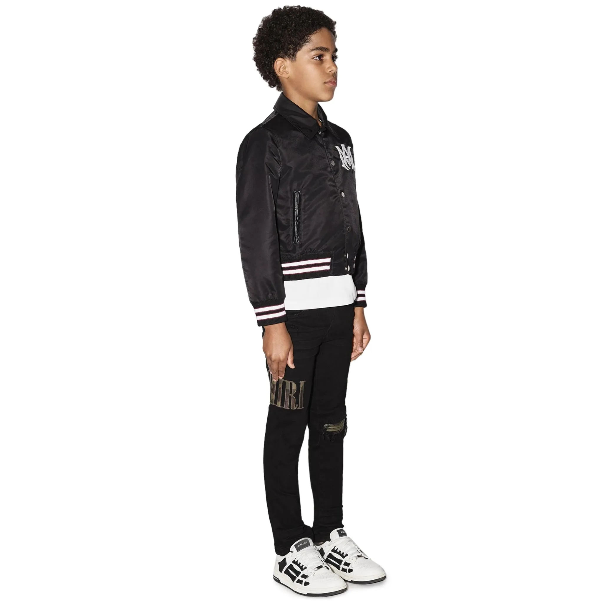 Amiri Kids Ma Black Coach Jacket