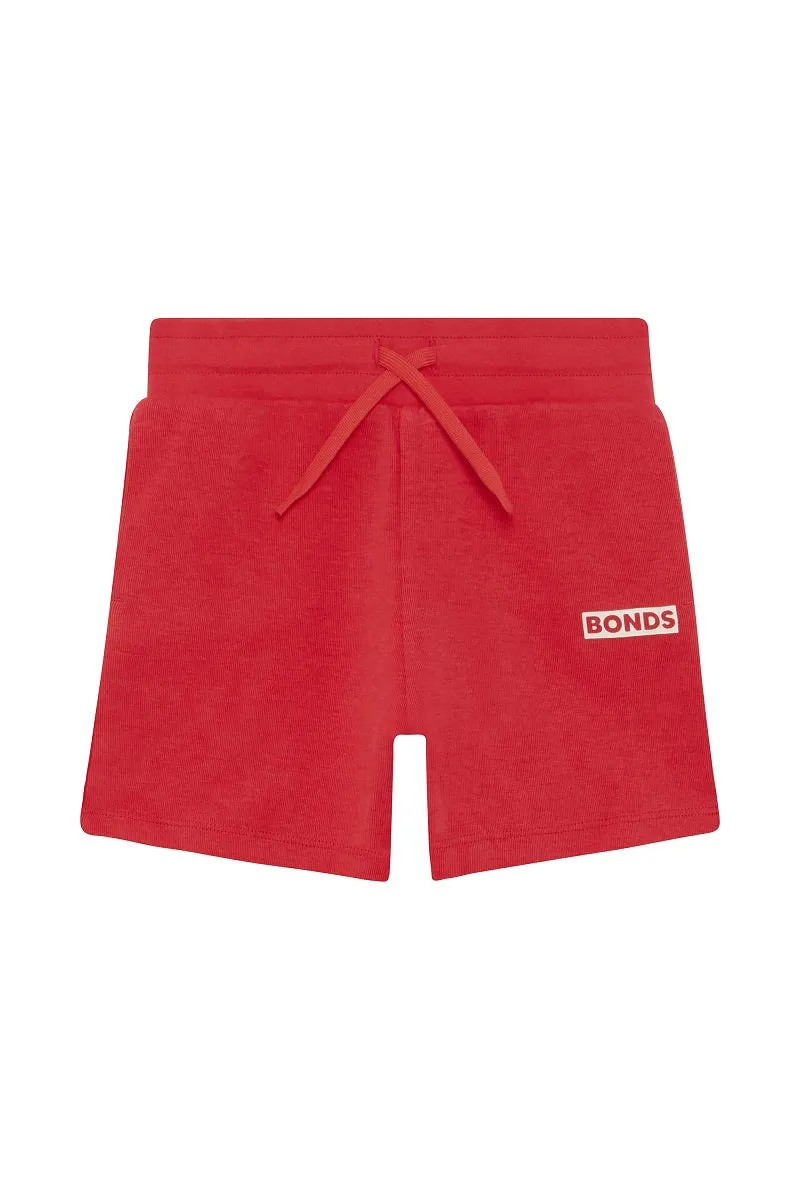 Bonds Kids Tech Sweats Short - Strong Blush