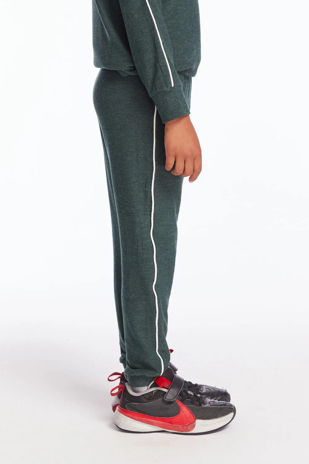 Boys Forest Pine Track Pant with Piping