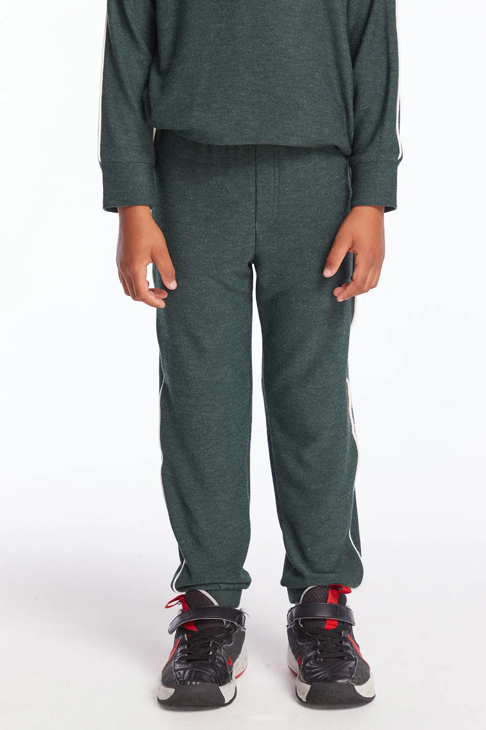 Boys Forest Pine Track Pant with Piping