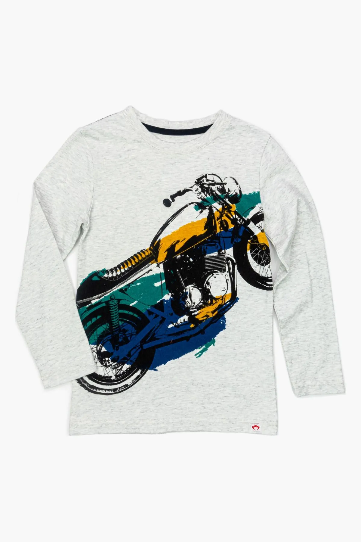 Boys Shirt Appaman Motorcycle Cloud Heather