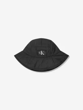 Calvin Klein Kids Quilted Bucket Hat in Black