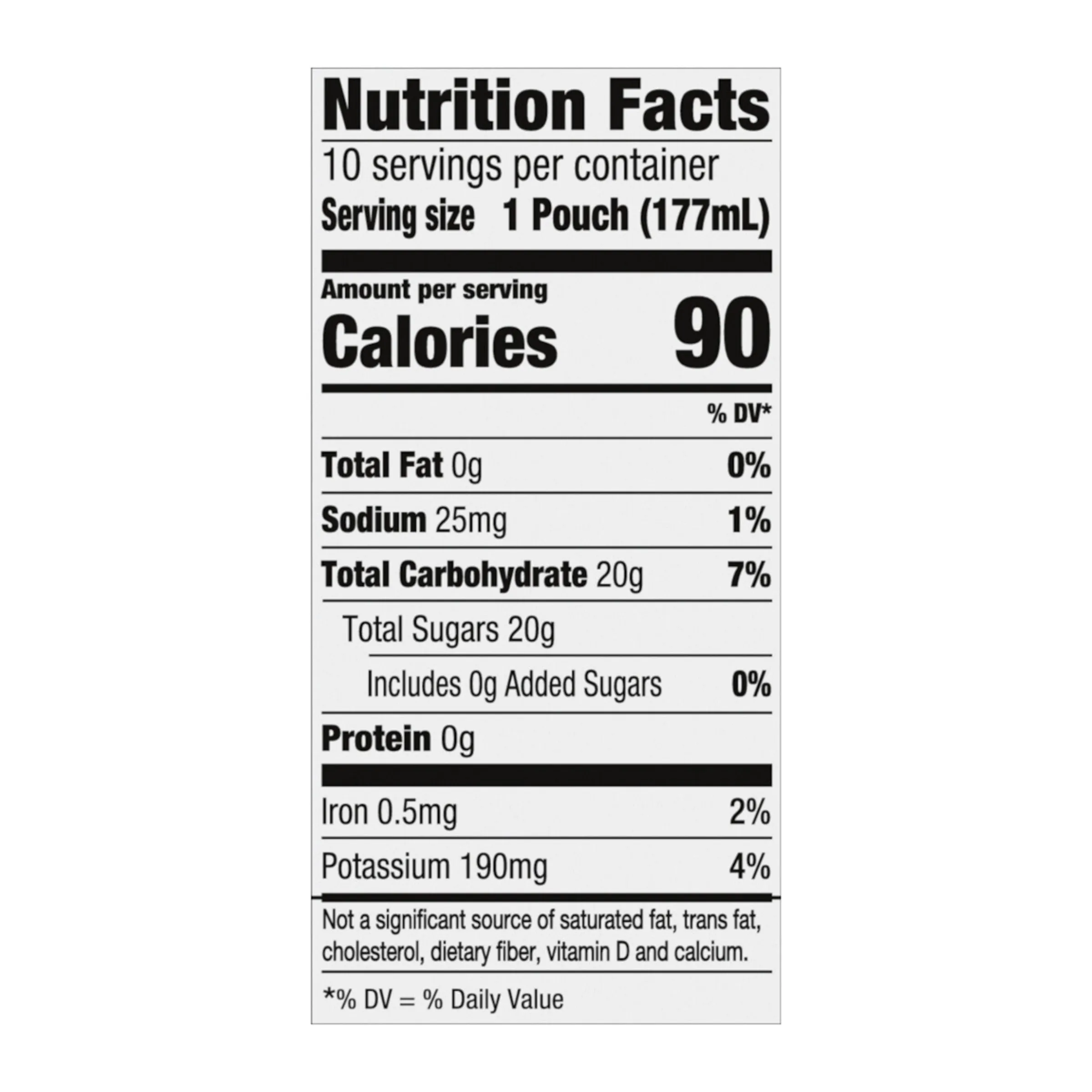 Capri Sun 100% Juice Fruit Punch Juice Box Pouches, 10 ct Box, 6 fl oz Pouches