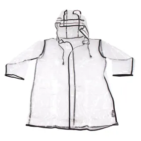 Childrens LaMart Crystal Clear Black Trim Raincoat