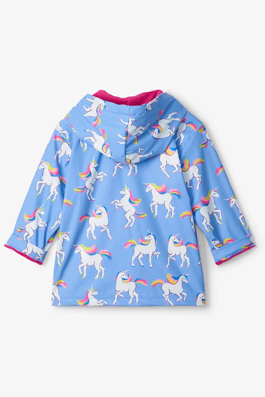 Girls Rain Jacket Hatley Unicorn Sky