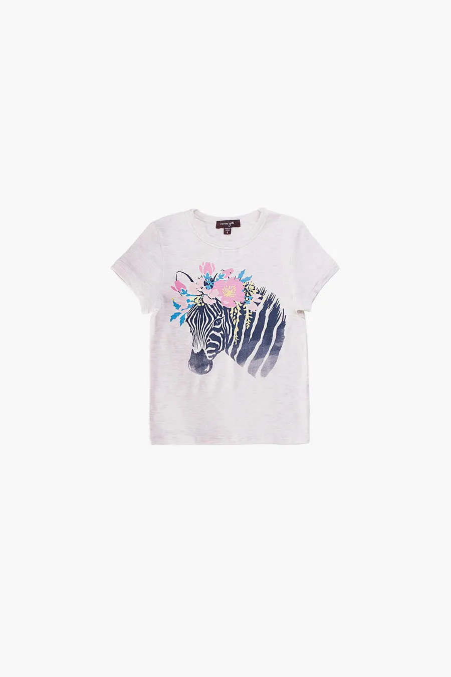 Girls Shirt Imoga Amita Zebra Oatmeal