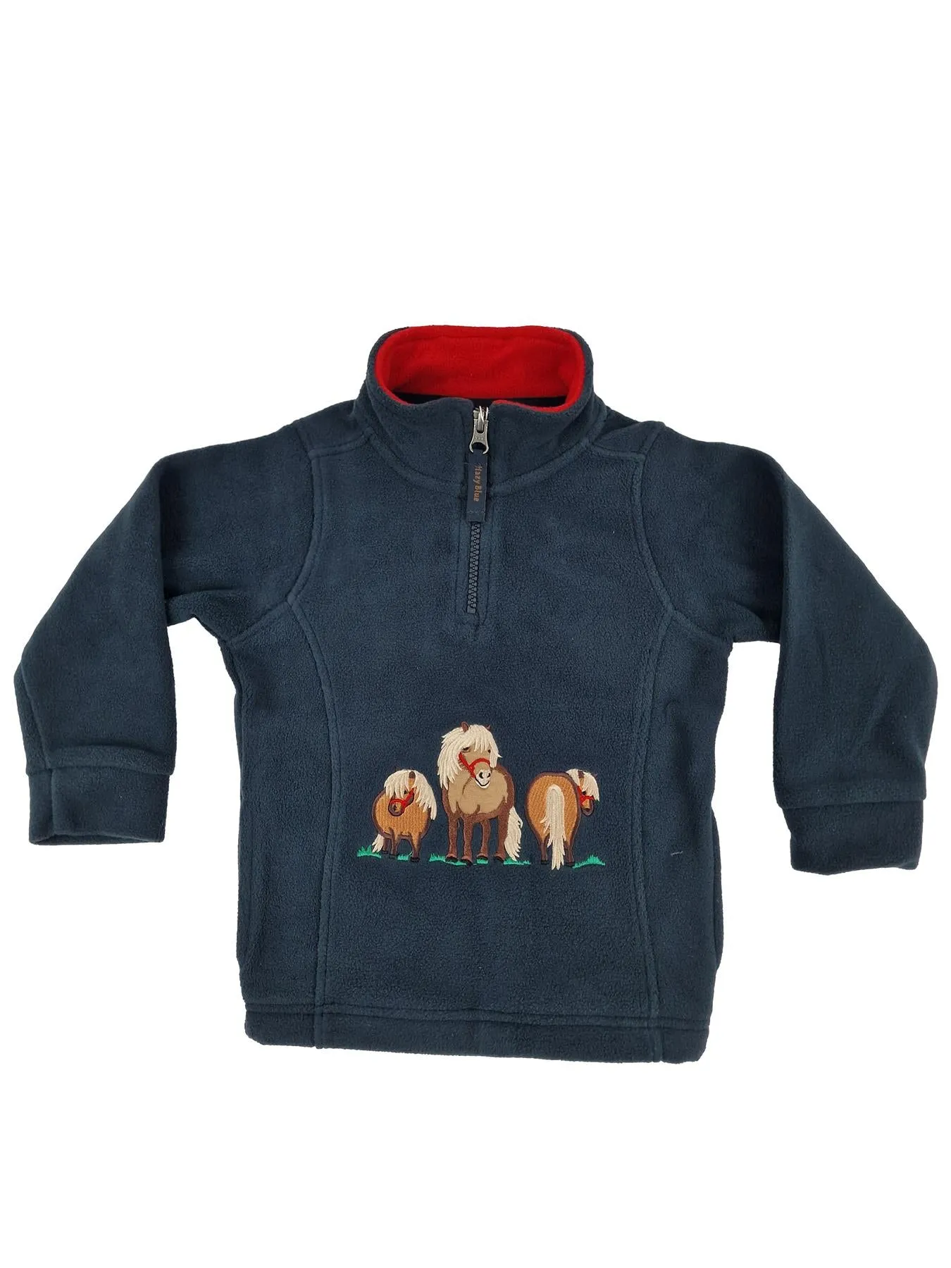 Hazy Blue Kids Half Zip Fleeces