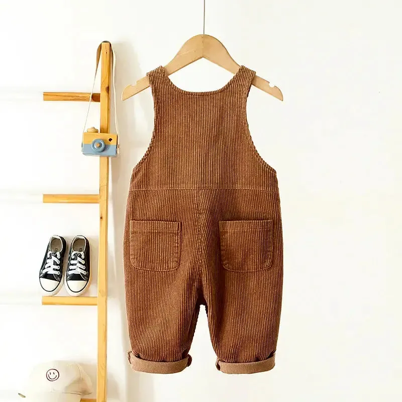 Heartfelt Corduroy Overalls Cozy Love for Fall (12M-5T)