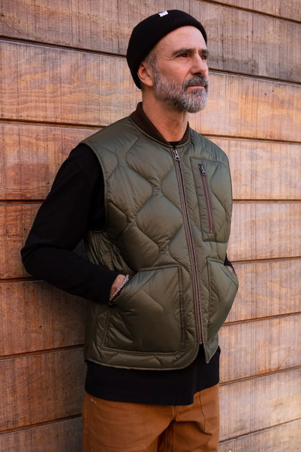 Humboldt Quilted Liner Vest - Olive