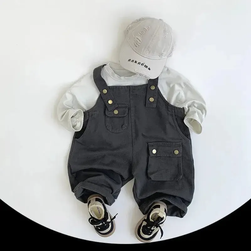 Kids Cool Solid Overalls