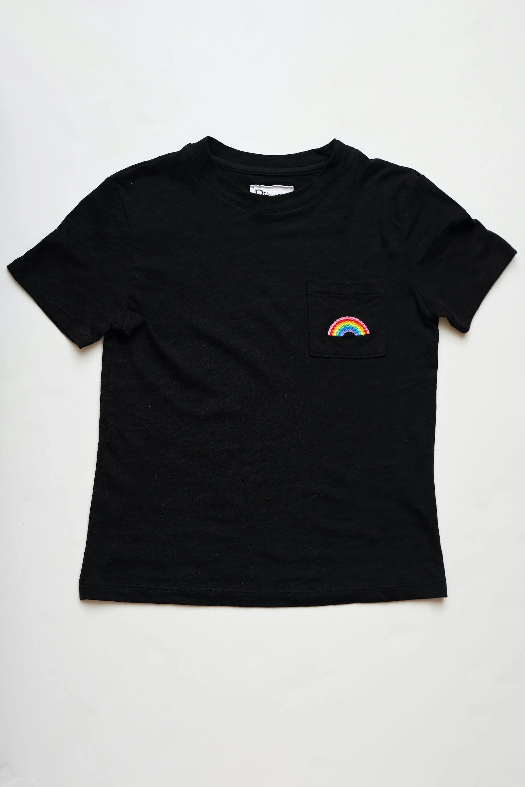 Kids Embroidered Rainbow T-Shirt