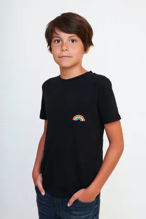 Kids Embroidered Rainbow T-Shirt