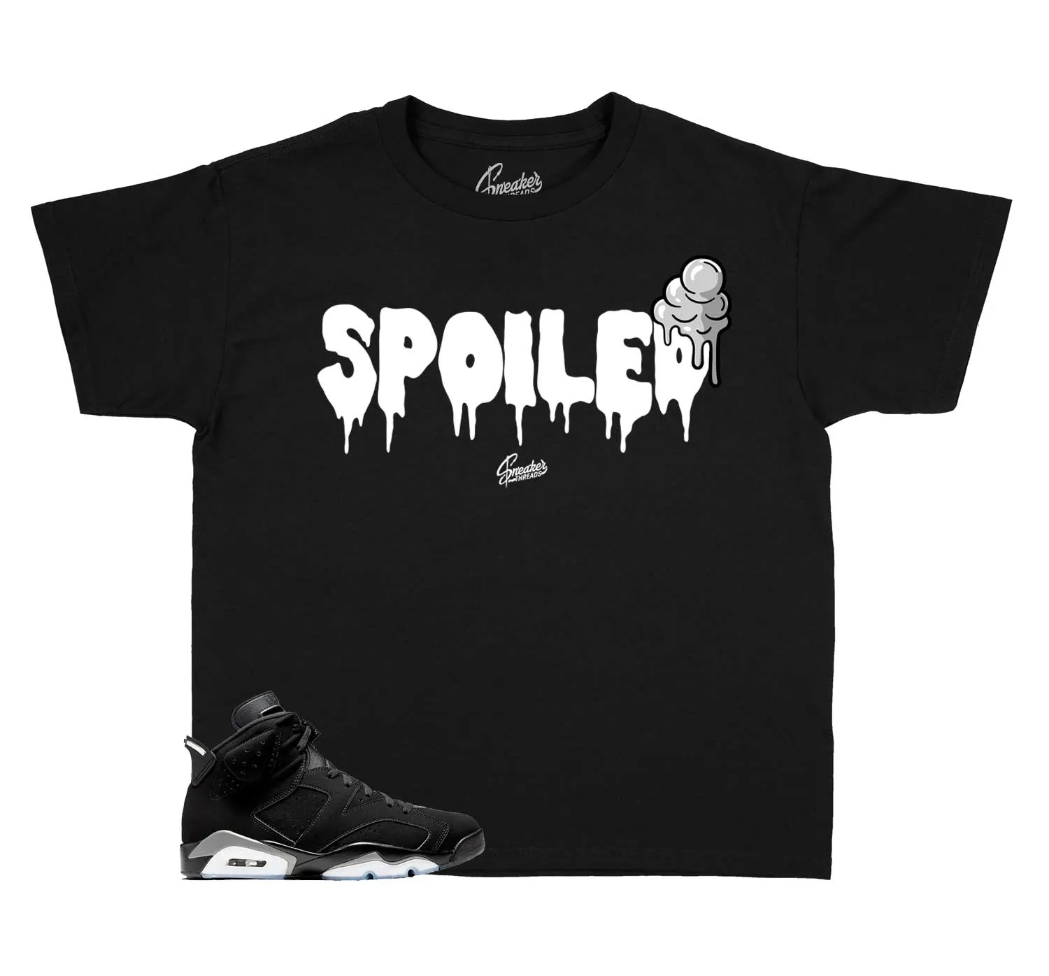 Kids - Metallic Silver 6 Spoiled Shirt