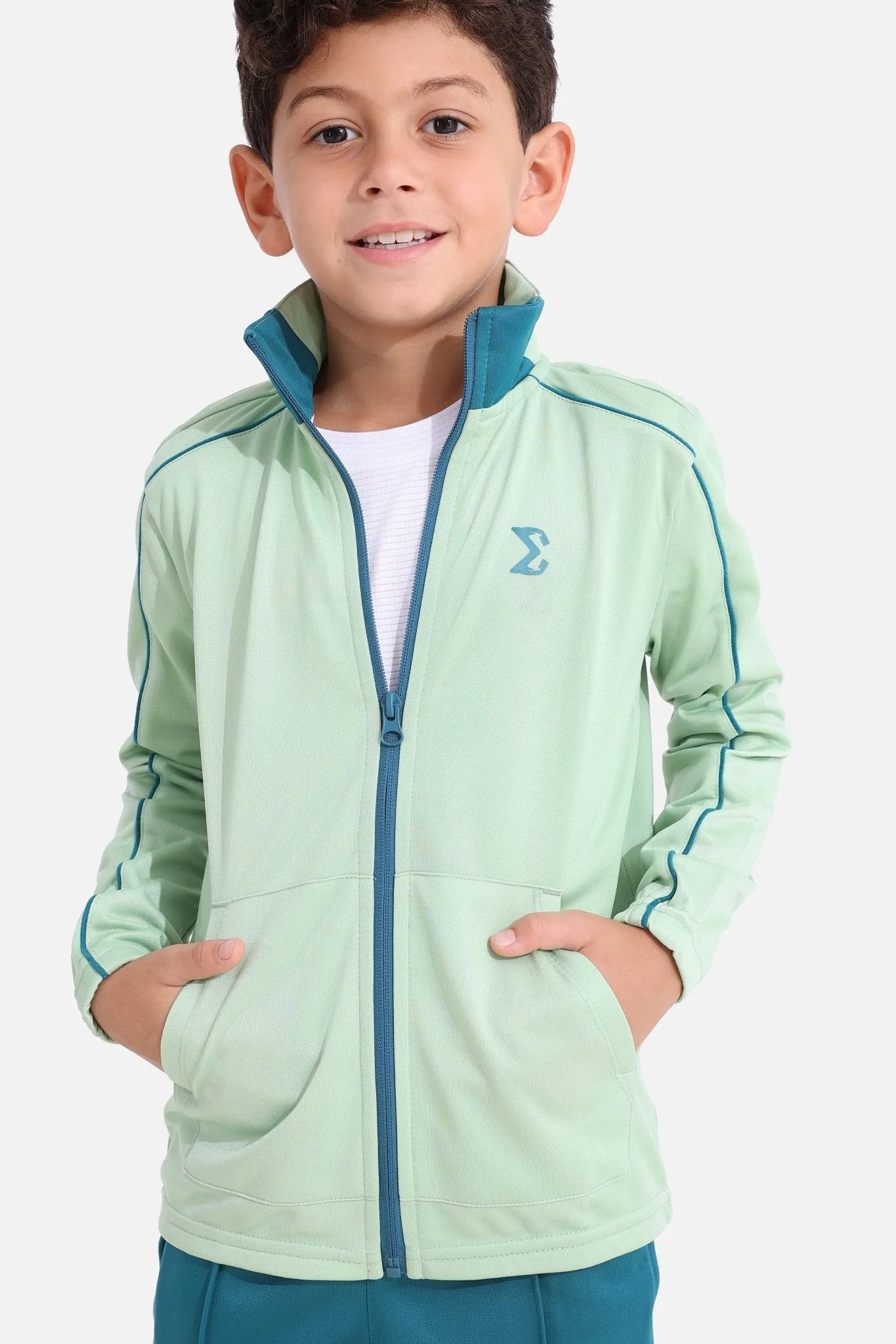 Kids Quiet Green Tracksuit