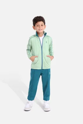 Kids Quiet Green Tracksuit