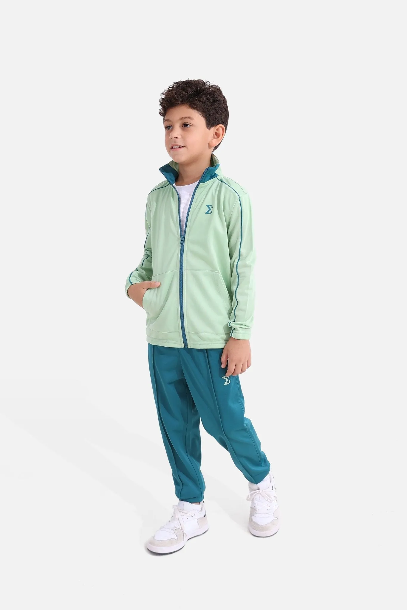 Kids Quiet Green Tracksuit