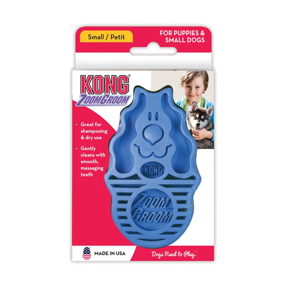 Kong Zoomgroom Boysenberry Dog Brush