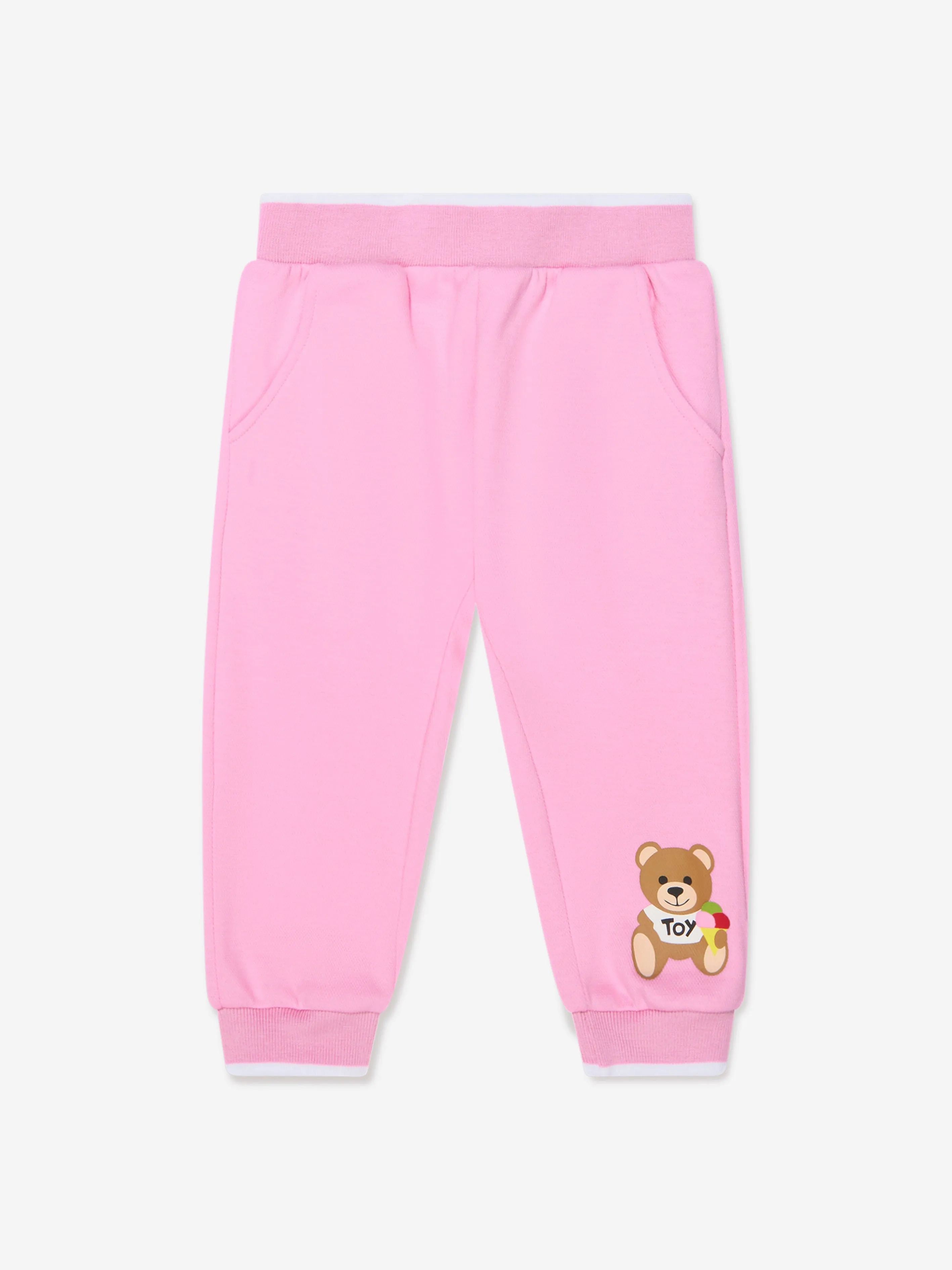 Moschino Baby Girls Teddy Logo Tracksuit in White