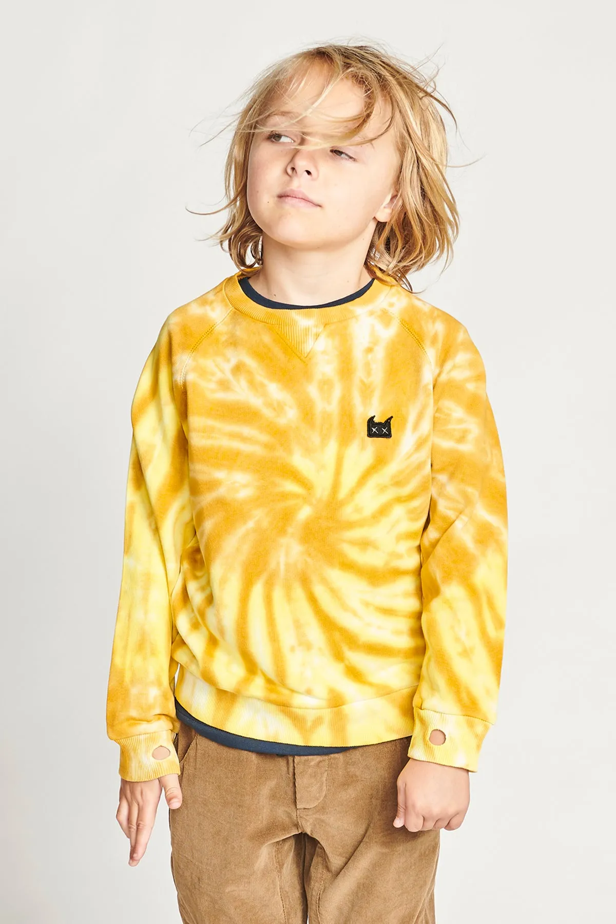 Munster Kids Ado Boys Sweatshirt - Sulphur Tie Dye