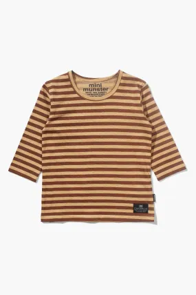 Munster Kids Calvi Baby Boys Shirt - Washed Sand Stripe