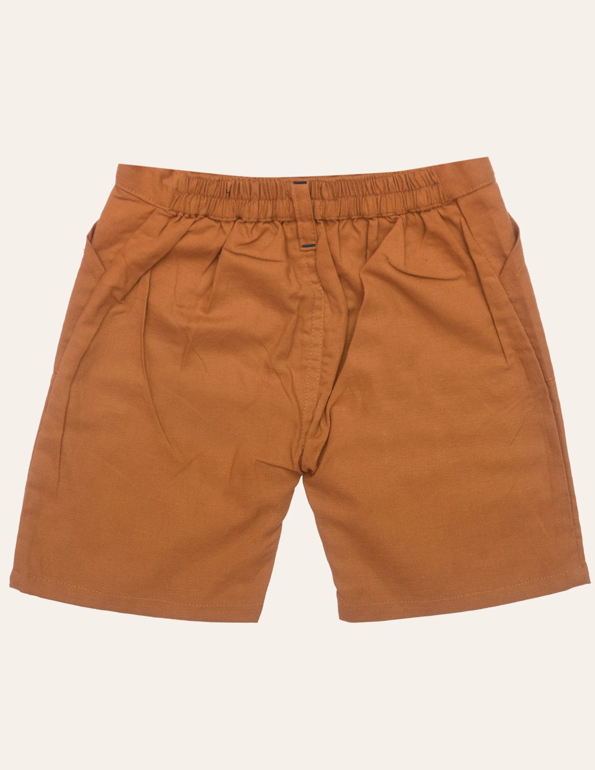 Mustard Cotton Shorts