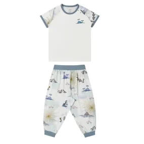 Nest Designs Kids/Baby Bamboo Avocado Jersey Short Sleeve Capri Shorts Play Set - Ocean Wonders