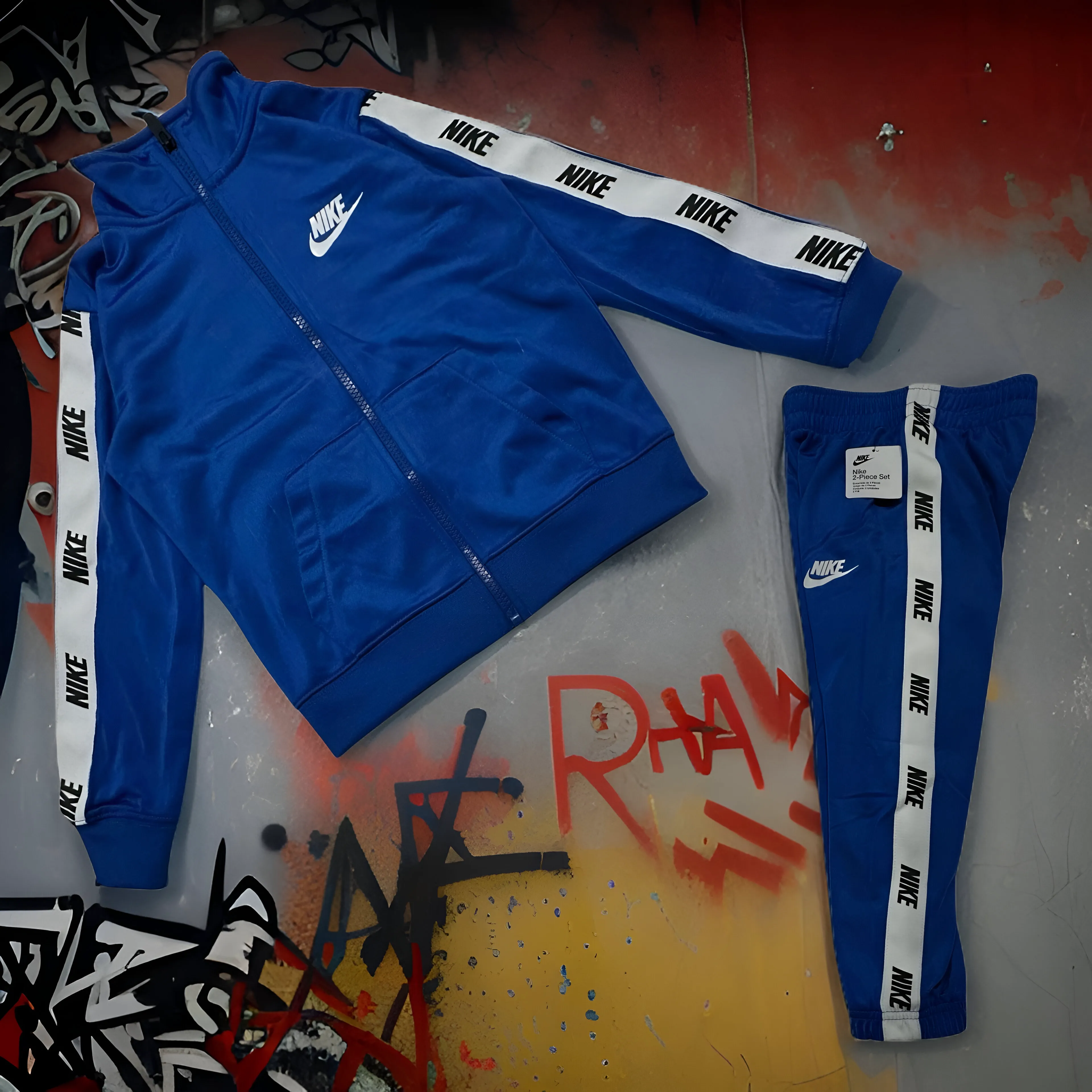 *NIKE* (GAME ROYAL) BOYS TRACKSUITS (2-PIECE SET)