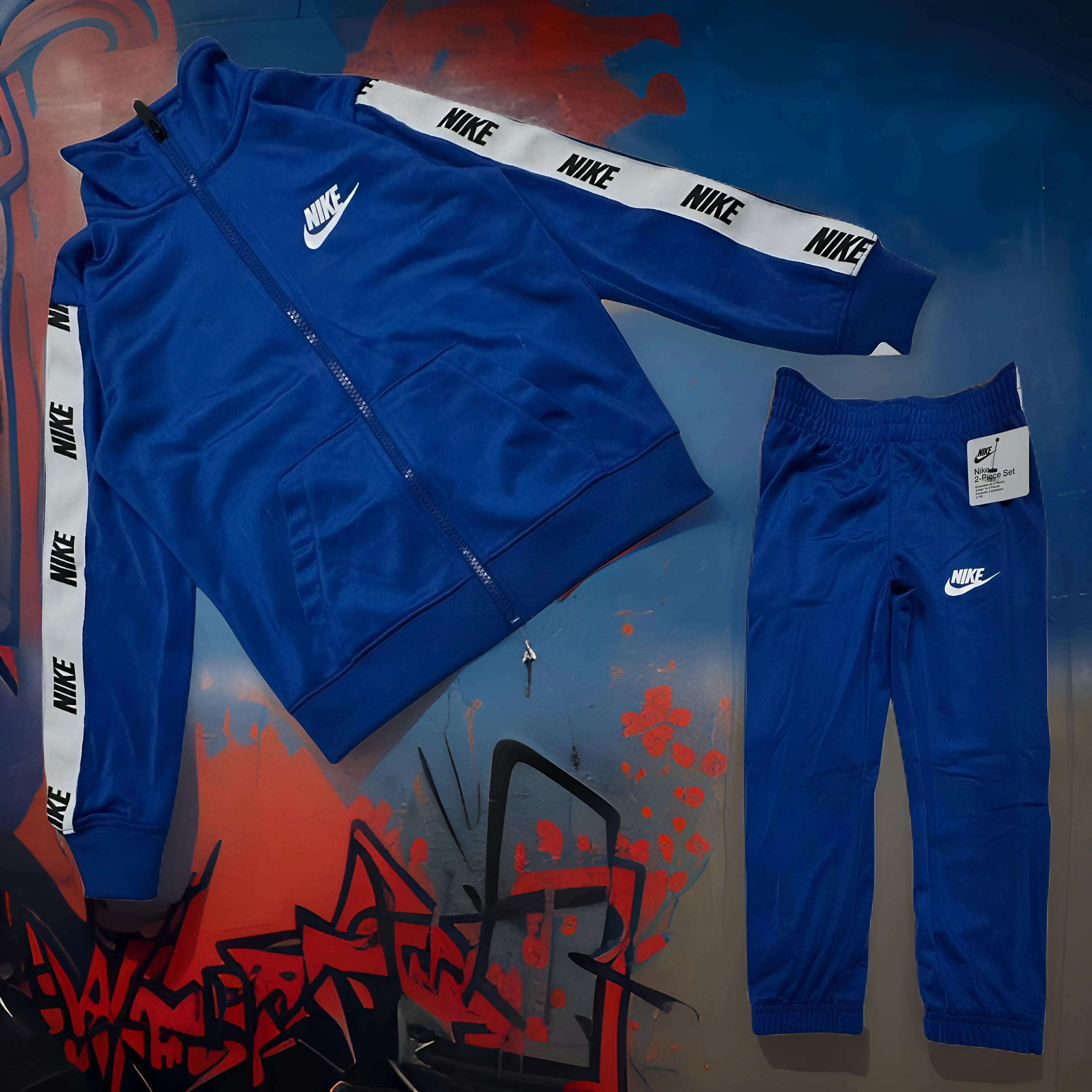 *NIKE* (GAME ROYAL) BOYS TRACKSUITS (2-PIECE SET)