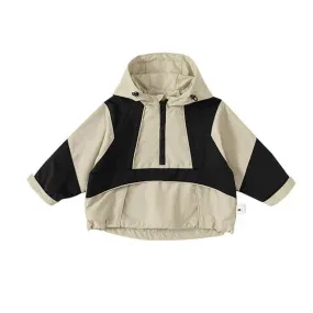 Patch Pullover Zipper Jacket