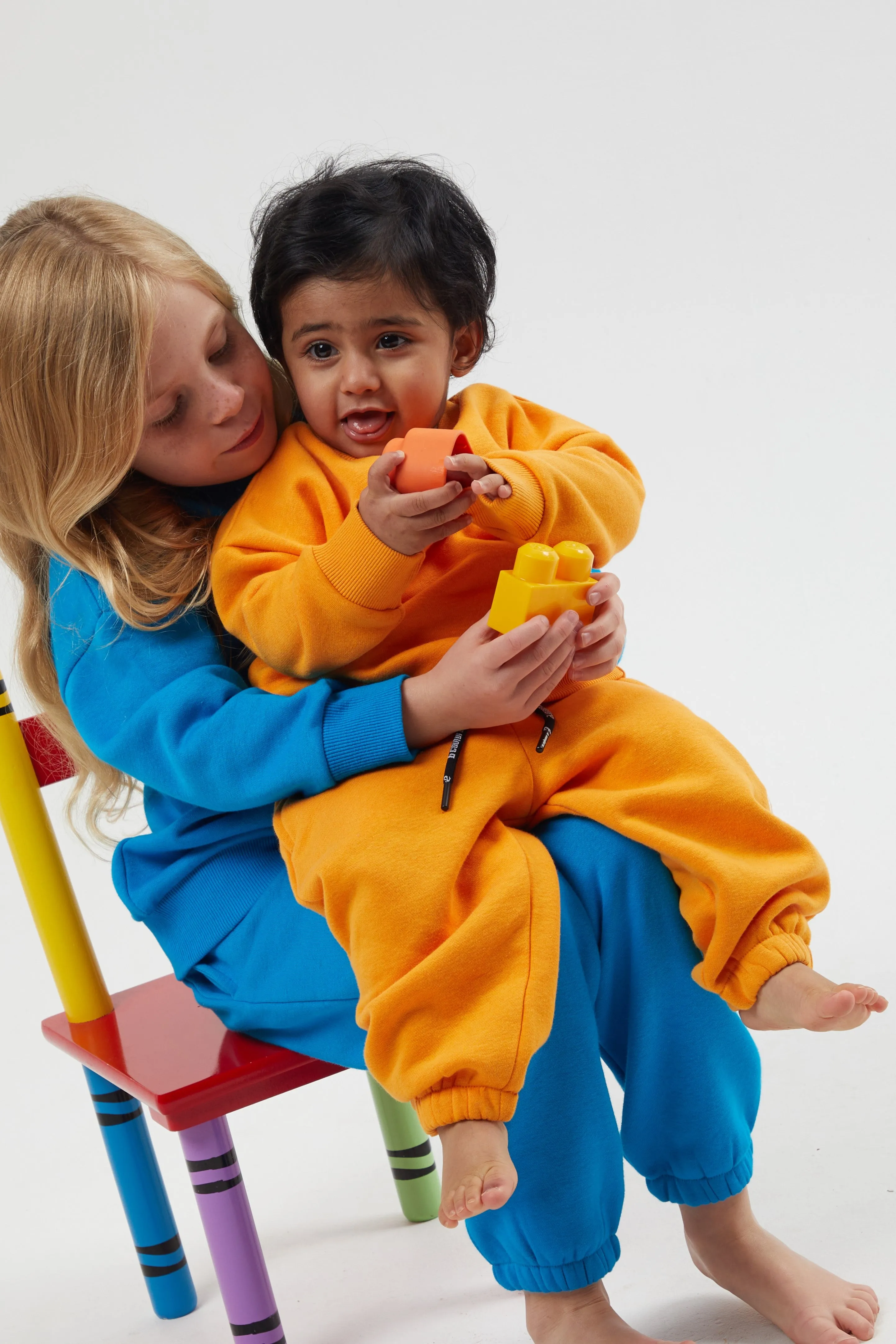 Plympton Fleece Crew Tracksuit Infant - Peach