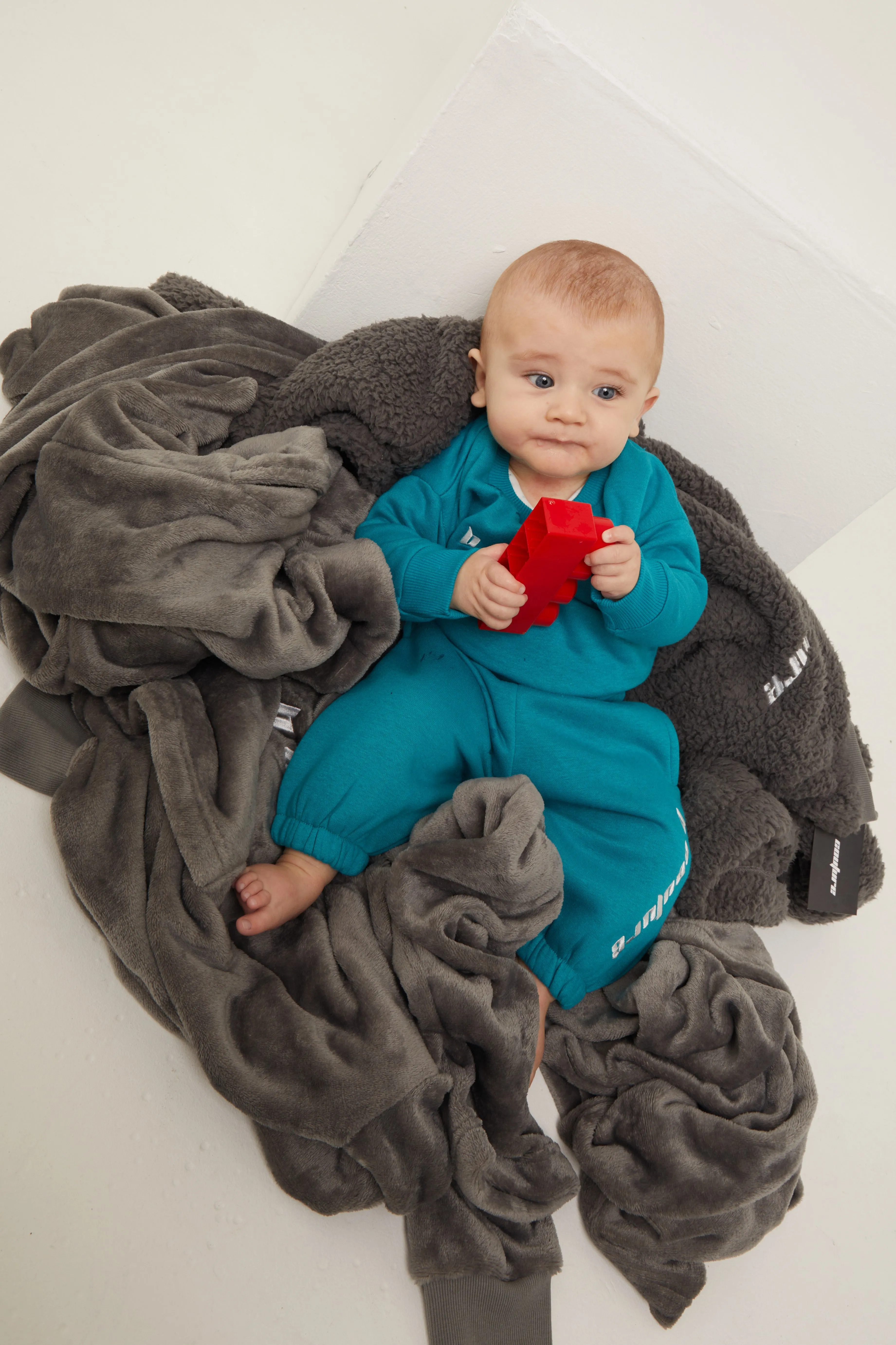 Plympton Fleece Crew Tracksuit Infant - Teal