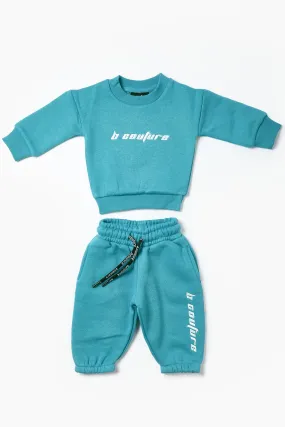 Plympton Fleece Crew Tracksuit Infant - Teal