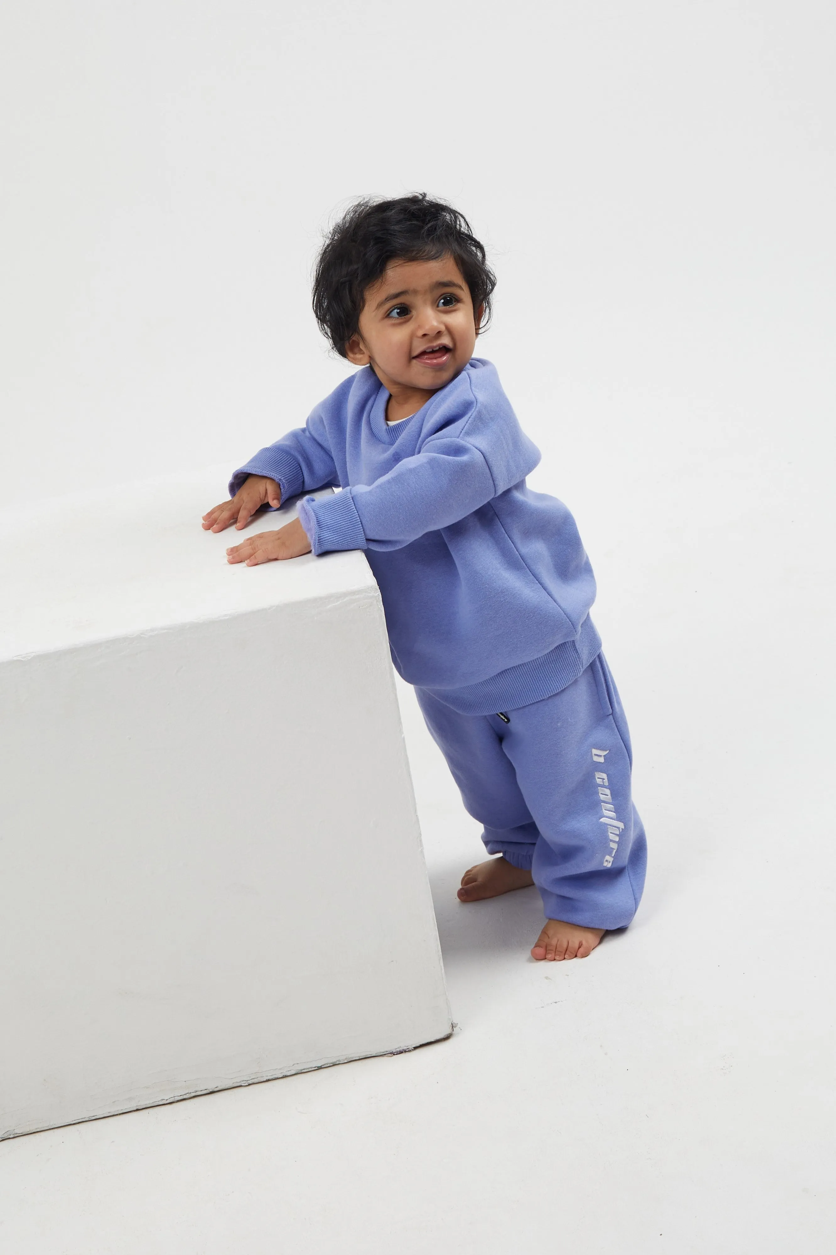 Plympton Fleece Crew Tracksuit Infant - Violet