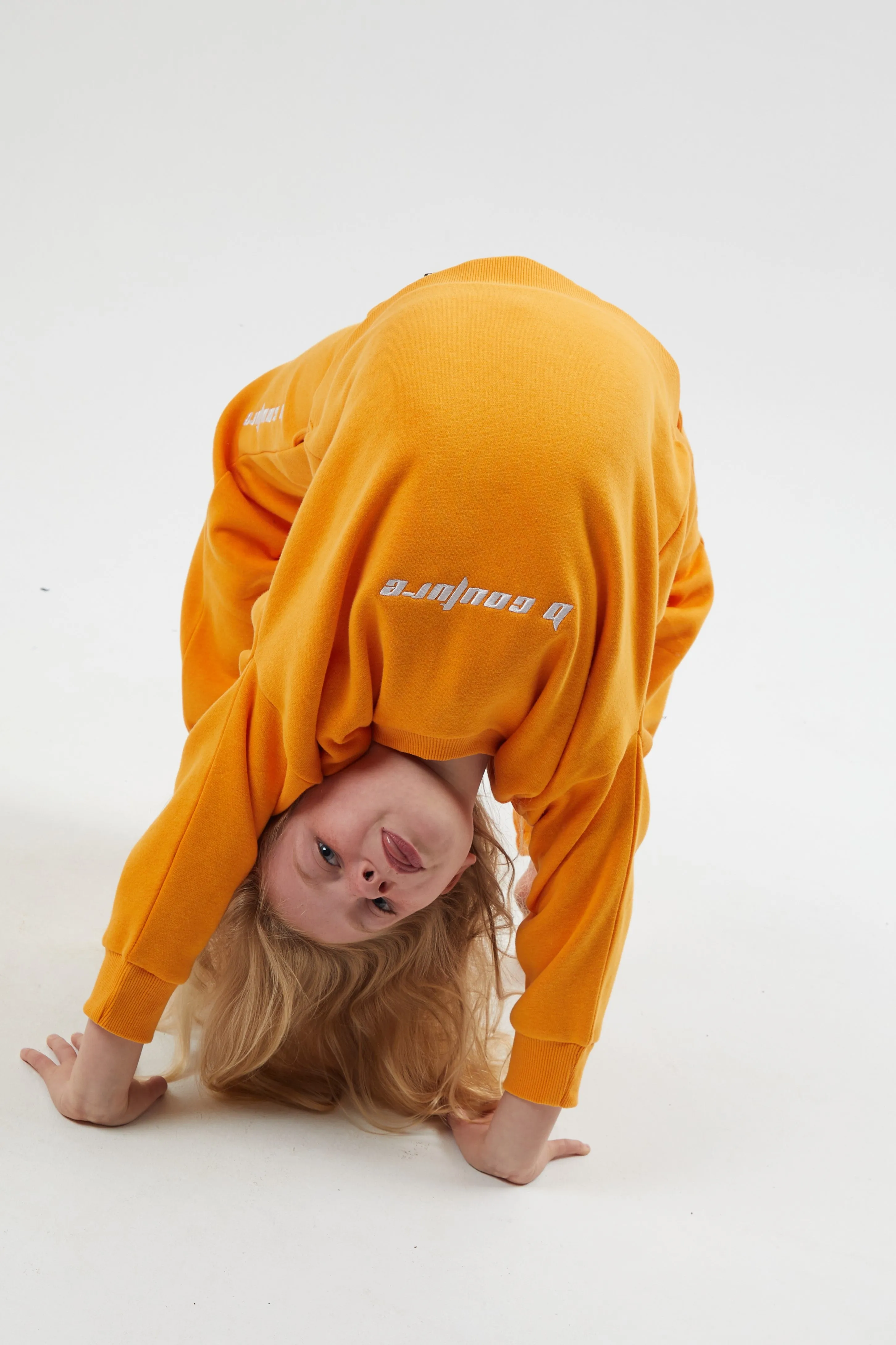 Plympton Fleece Crew Tracksuit Kids - Peach