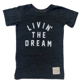 Retro Brand - Kids' Livin' the Dream Tee in Charcoal