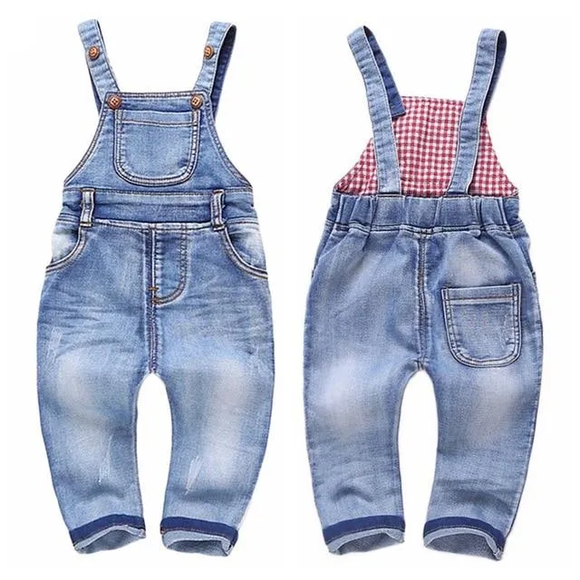 Ripped Denim Overalls range of styles Baby to Kids 9m - 5 years