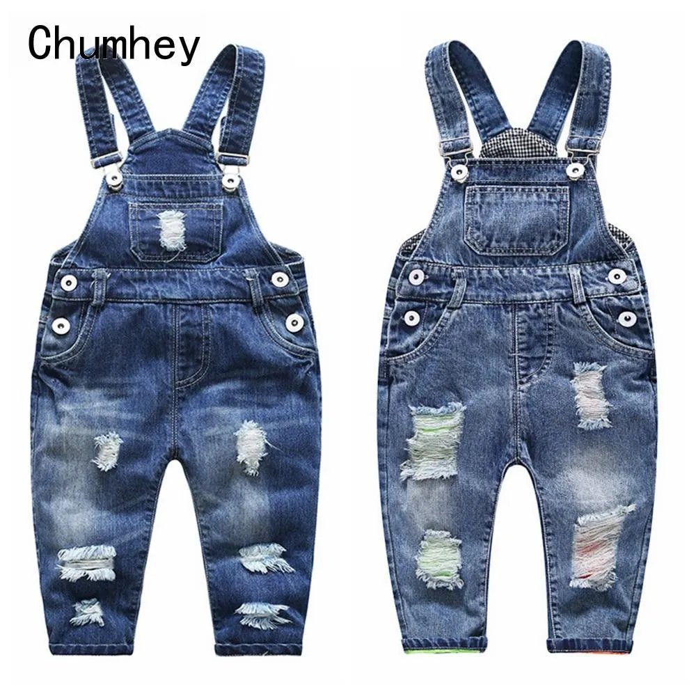 Ripped Denim Overalls range of styles Baby to Kids 9m - 5 years