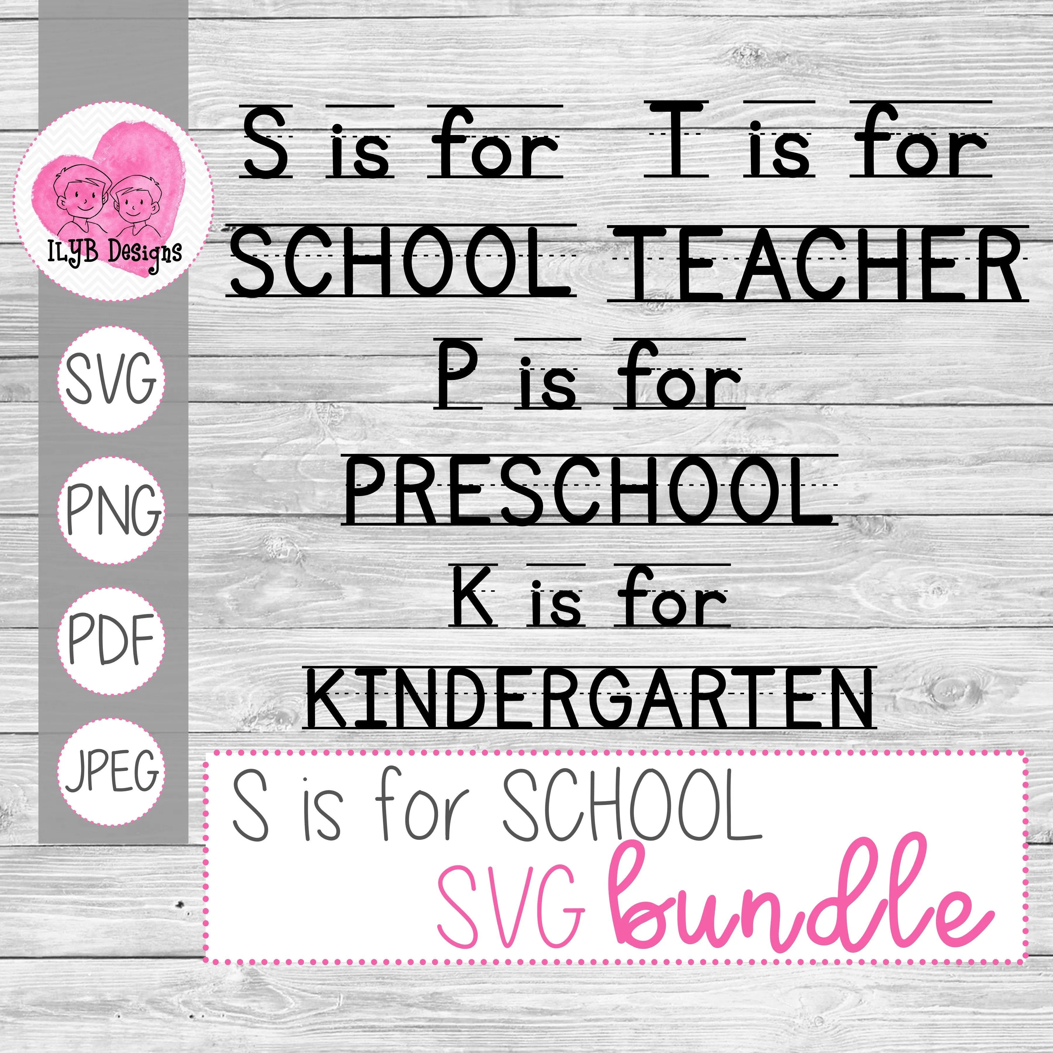 S is for School Svg Bundle | Back to School Svg Bundle