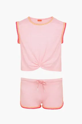 Sunuva Pink Jersey Girls 2-piece Set (Size 16 left)