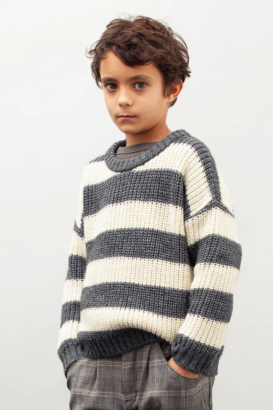 Tocoto Vintage Striped Kids Sweater