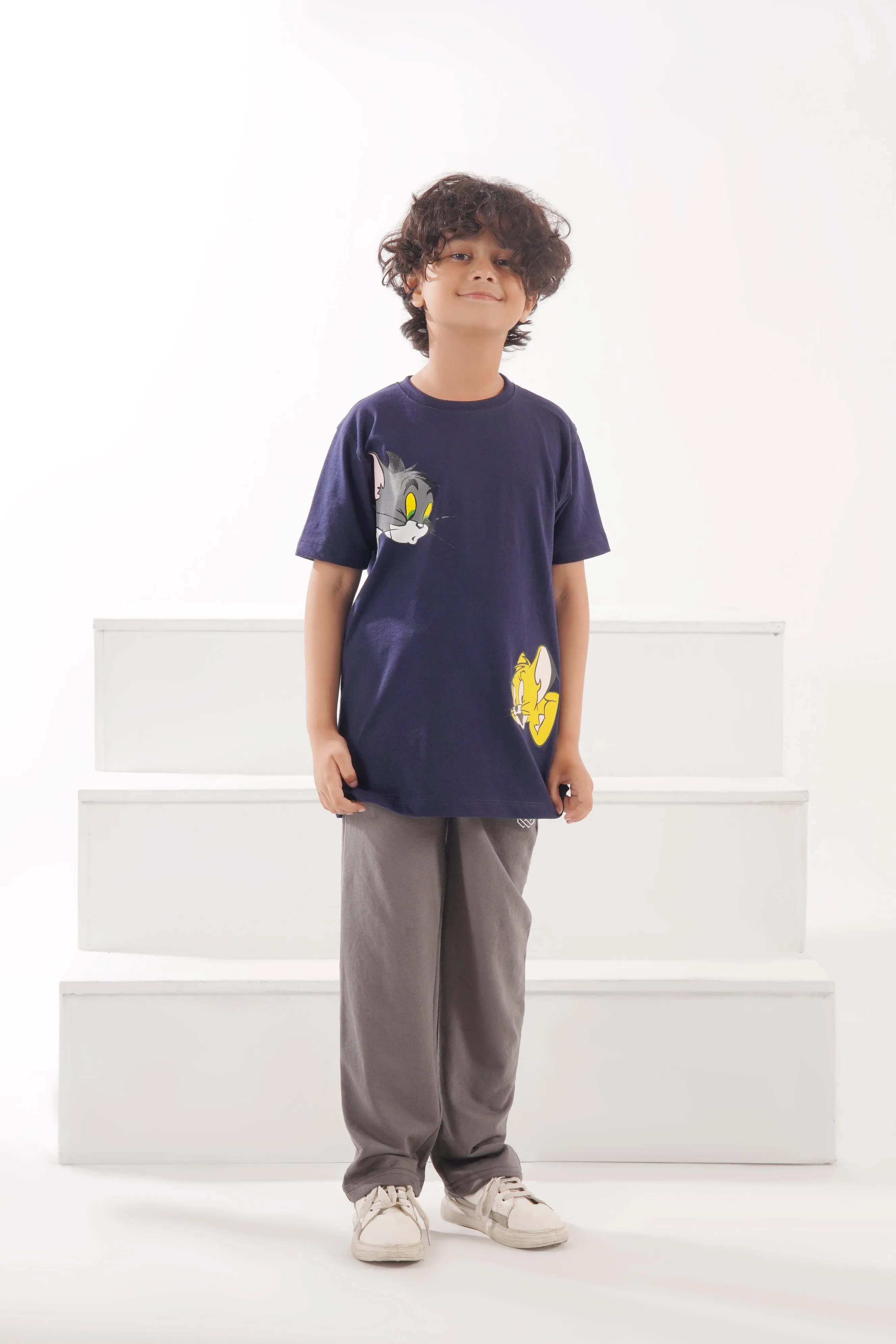 Tom & Jerry - Navy Cotton Twinset