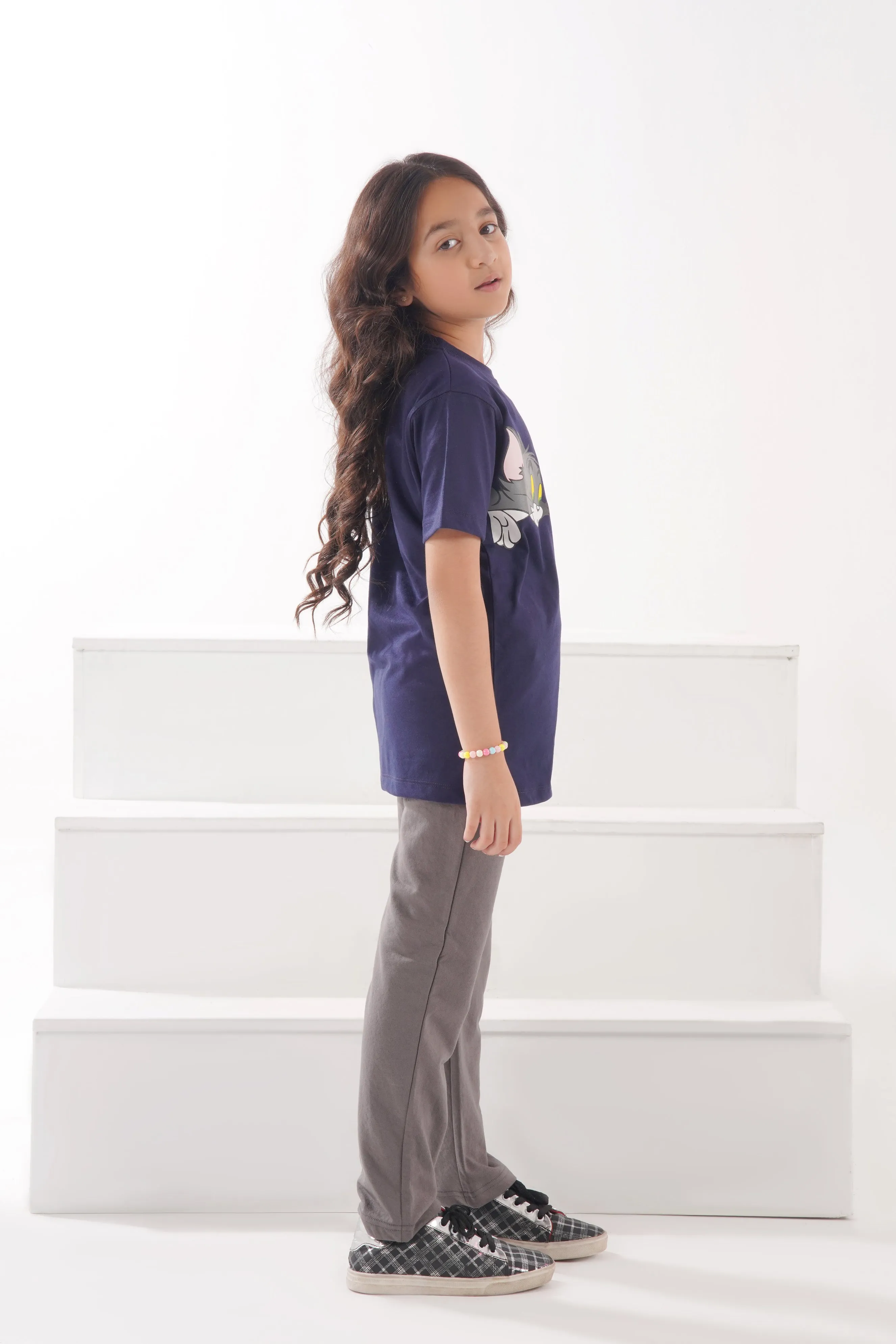 Tom & Jerry - Navy Cotton Twinset