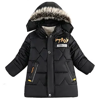 Winter Girls Jacket Keep Warm Hooded Windproof Outerwear