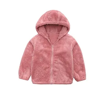 Winter Girls Jacket Keep Warm Hooded Windproof Outerwear