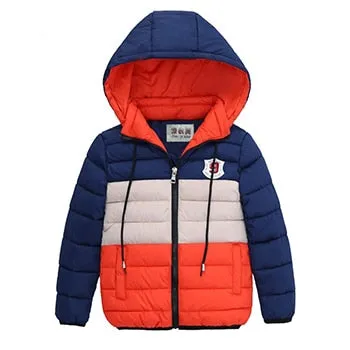 Winter Girls Jacket Keep Warm Hooded Windproof Outerwear